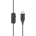 Trust Słuchawki przewodowe OZO USB Czarne