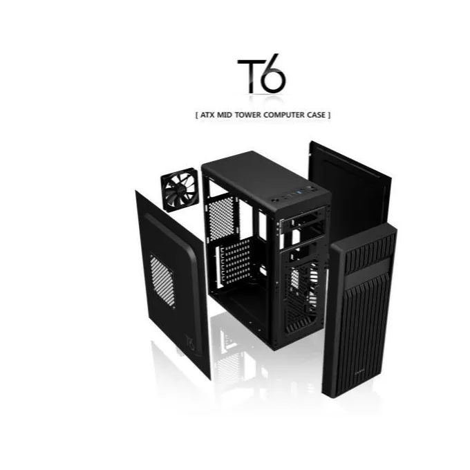 Zalman Obudowa T6 ATX Mid Tower PC Case 120mm fan ODD
