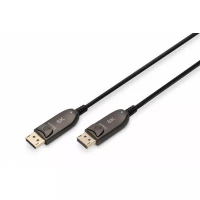 Digitus Kabel połączeniowy hybrydowy AOC DisplayPort 1.4 8K/60Hz UHD DP/DP M/M 20m Czarny