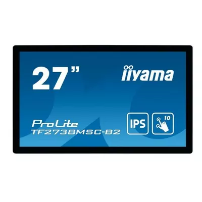 IIYAMA Monitor wielkoformatowy 27 cali TF2738MSC-B2 IPS,FHD,DVI,DP,HDMI,2x3W,poj.10p,IP1X