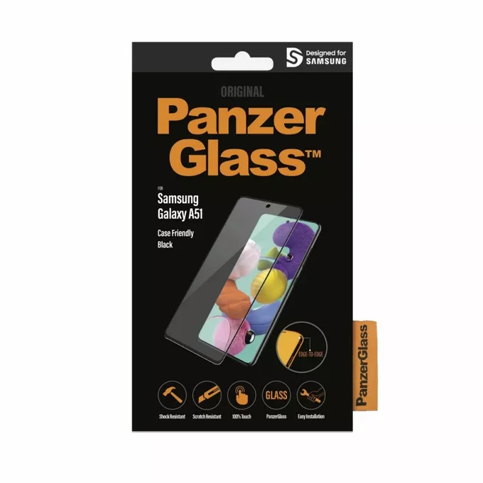 Panzerglass Szkło ochronne E2E Regular Samsung A51 A515 Case Friendly
