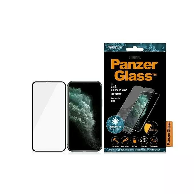 Panzerglass Szkło ochronne E2E Super+ iPhone Xs Max/11 Pro Max Case Friendly    AntiBacterial