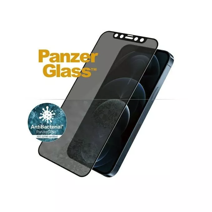 Panzerglass Szkło ochronne E2E Super+ iPhone 12 Pro Max Case Friendly           AntiBacterial Microfracture Privacy