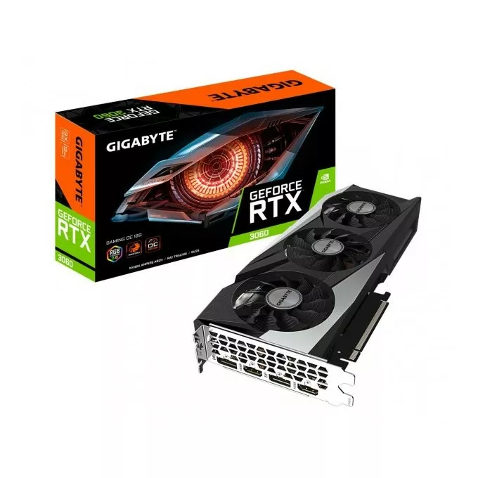 Gigabyte Karta graficzna GeForce RTX 3060 Gaming OC 2.0 12GB GDDR6 192bit LHR 2DP/2HDMI