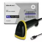 Qoltec Laserowy czytnik kodów 1D | 2D | USB |Czarny
