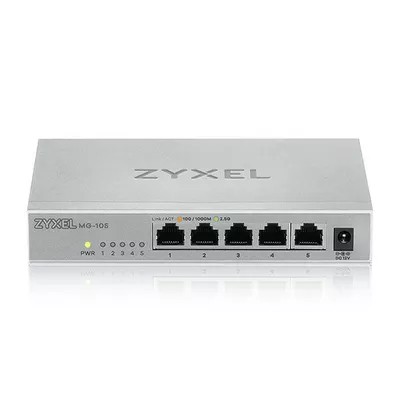 Zyxel MG105 5Ports Desktop 2,5G unmanaged Switch MG-105-ZZ0101F