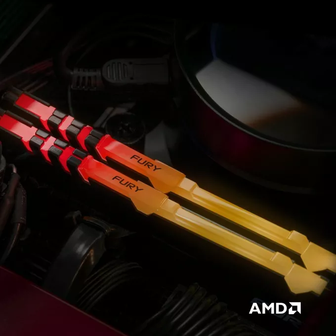 Kingston Pamięć DDR4 FURY Beast RGB 32GB(2*16GB)/3200 CL16