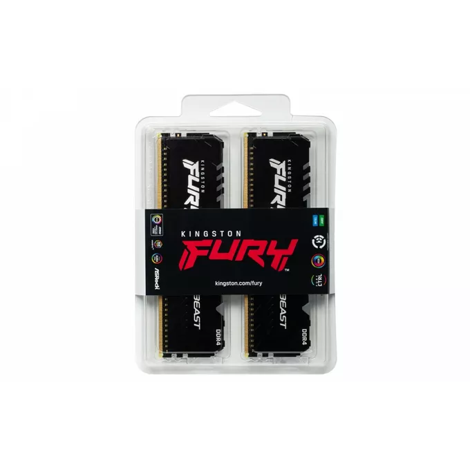 Kingston Pamięć DDR4 FURY Beast RGB 32GB(2*16GB)/3200 CL16