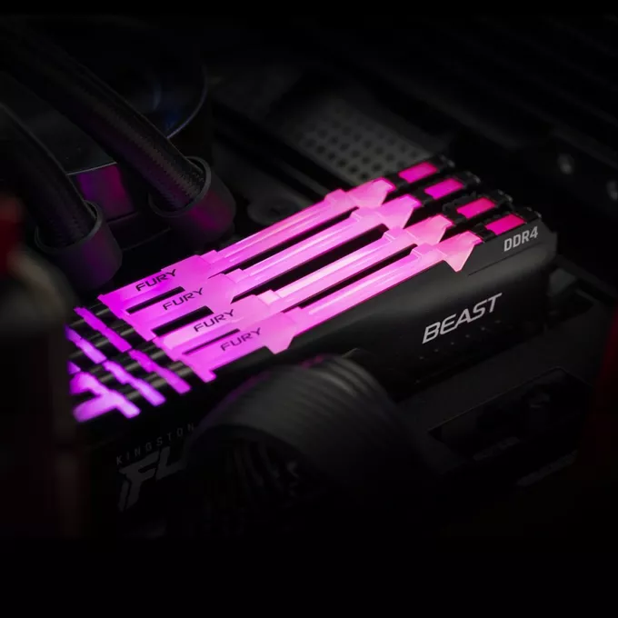 Kingston Pamięć DDR4 FURY Beast RGB 64GB(2*32GB)/3600 CL18