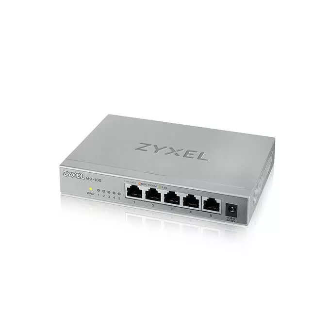 Zyxel MG105 5Ports Desktop 2,5G unmanaged Switch MG-105-ZZ0101F