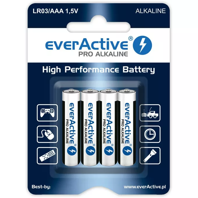 everActive Baterie paluszki LR03/AAA blister 4 szt.