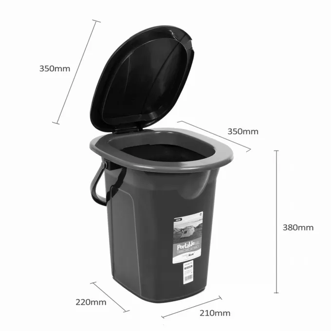 GreenBlue Toaleta turystyczna GB320GG Zielono-szara