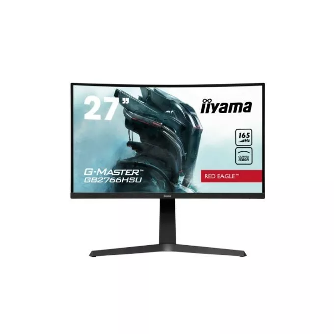 IIYAMA Monitor 27 cali GB2766HSU-B1 VA,165HZ,1500R,1MS,DP,HDMIx2,USB,FreeSyn