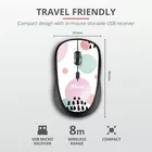 Trust YVI WIRELESS PINK CIRCL ES mysz komputerowa