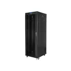 Lanberg Szafa instalacyjna rack stojąca 19 37u 600x800 czarna, drzwi szklane lcd (Flat pack)