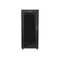 Lanberg Szafa instalacyjna rack stojąca 19 27U 600x600 czarna, drzwi szklane LCD (Flat pack)
