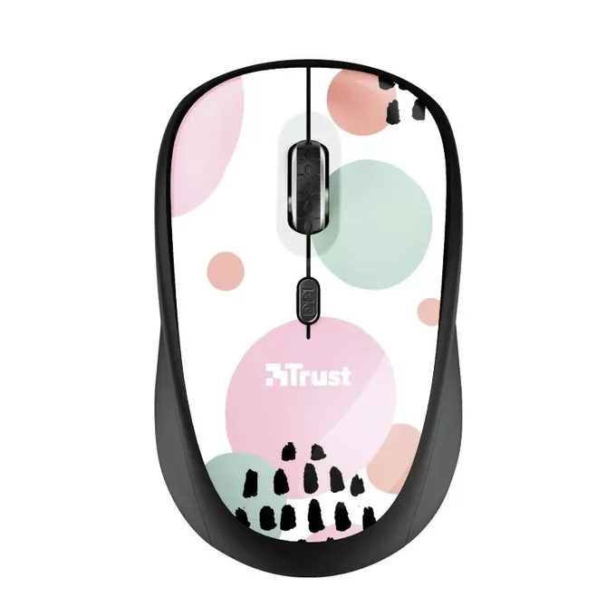 Trust YVI WIRELESS PINK CIRCL ES mysz komputerowa