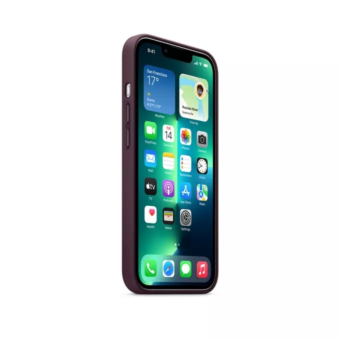 Apple Etui skórzane z MagSafe do iPhonea 13 Pro - ciemna wiśnia