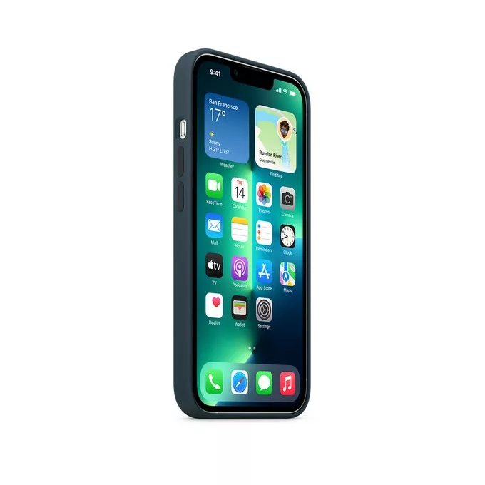 Apple Etui silikonowe z MagSafe do iPhonea 13 Pro - błękitna toń