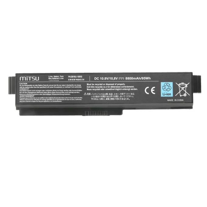 Mitsu Bateria do Toshiba L700, L730, L750 8800 mAh (95 Wh) 10.8 - 11.1 Volt