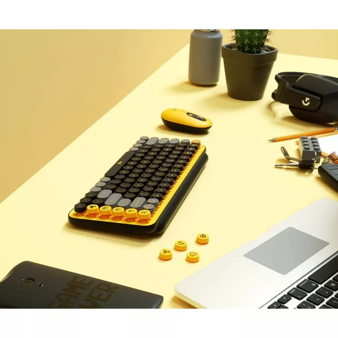 Logitech Klawiatura Pop Keys Black &amp; Yellow 920-010735