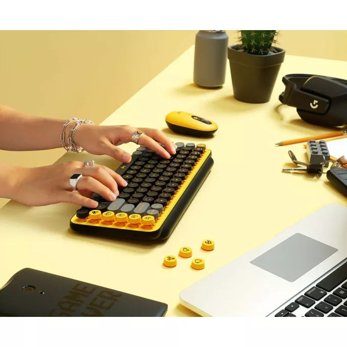 Logitech Klawiatura Pop Keys Black &amp; Yellow 920-010735