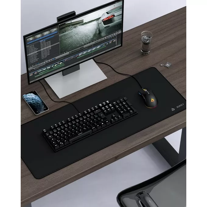 KM-P2 XXL gamingowa podkładka pod mysz i klawiaturę | 800x300x3mm | wodoodporna | gumowany spód | uniwersalna