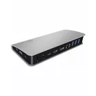 Stacja dokująca IB-DK2408-C 11w1,HDMI,LAN,6xUSB,K-Lock,Headset,czytnik  kart,DisplayPort