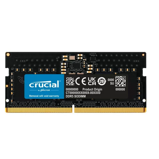 Crucial Pamięć DDR5 SODIMM  8GB/4800 CL40 (16Gbit)