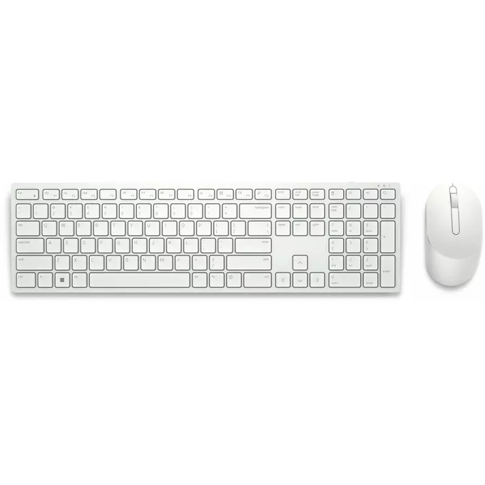 Dell Zestaw bezprzewodowy klawiatura + mysz KM5221W biały