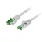 Lanberg Patchcord cat.7 S/FTP LSZH CU 0.25m fluke passed szary