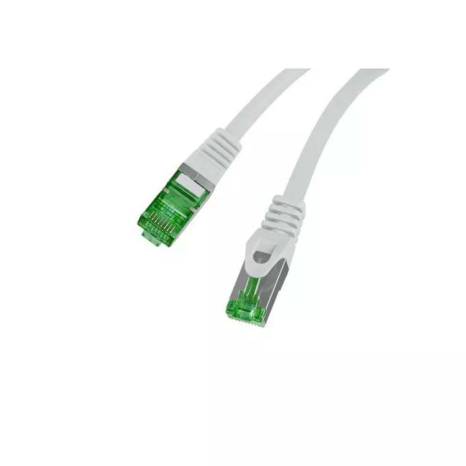 Lanberg Patchcord cat.7 S/FTP LSZH CU 0.25m szary fluke passed