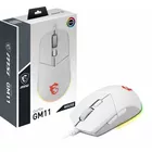 MSI Myszka przewodowa Clutch GM11 biała