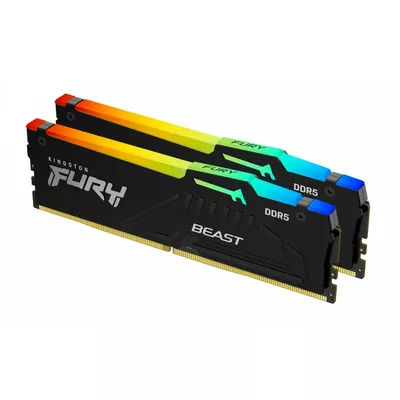Kingston Pamięć DDR5 Fury Beast RGB 16GB(2*8GB)/6000 CL40