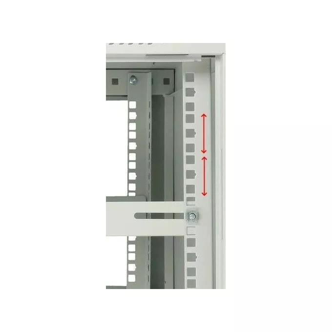 Extralink Szafka wisząca rack 6U 600x450 szara z metalowymi drzwiami