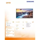 Samsung Monitor profesjonalny QH75B 75 cali Matowy 24h/7 700(cd/m2) 3840 x 2160 (UHD) S10 Player (Tizen 6.5) Wi-Fi/BT 3 lata d2d (LH75QHBEBGCXEN)