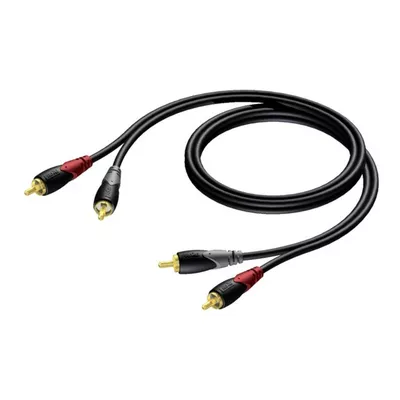 PROCAB Kabel 2X RCA/CINCH Męski - 2X RCA/CINCH Męski 1,5M