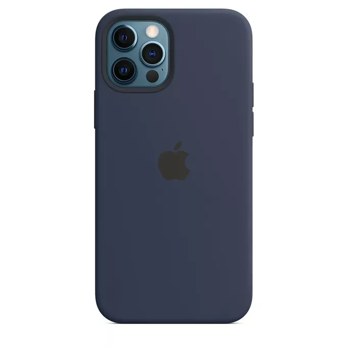 Apple Silikonowe etui z MagSafe do iPhonea 12 i 12 Pro Granatowe