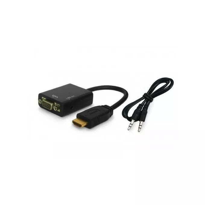 Savio Adapter HDMI (M) - VGA (F) z audio, CL-23