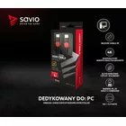 Savio Kabel HDMI 2.0 dedykowany do PC czerwono-czarny 3 m, GCL-04