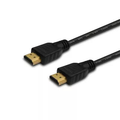 Savio Kabel HDMI (M) 2m, czarny, złote końcówki, v1.4 high speed, ethernet/3D wielopak 10 szt.,  CL-05