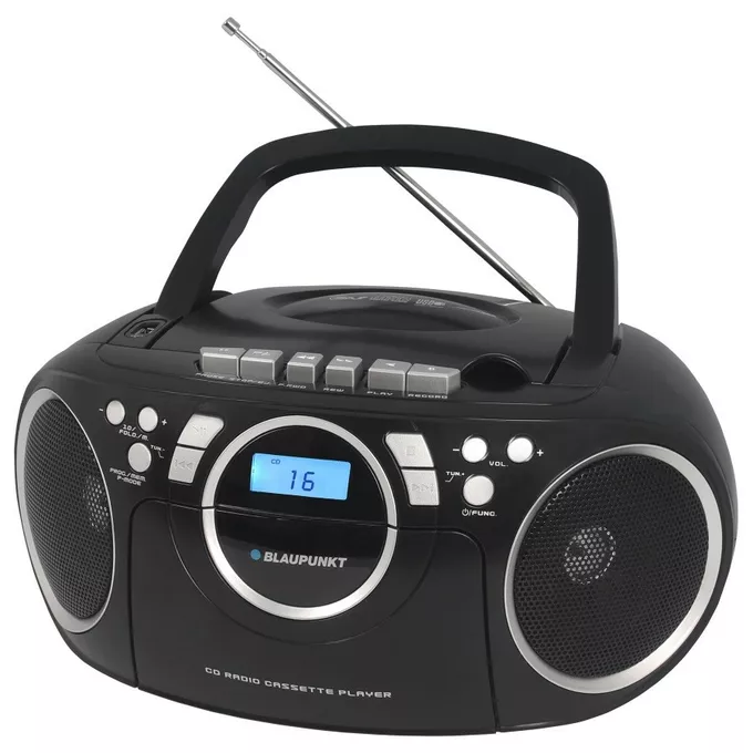Blaupunkt Przenośny radioodtwarzacz BB16BK FM/PLL/kaseta/CD/MP3/USB