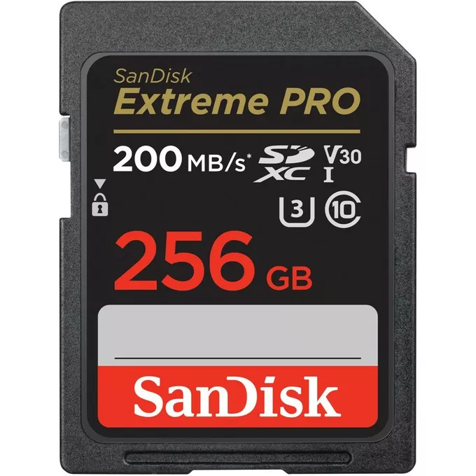 SanDisk Karta pamięci Extreme Pro SDXC 256GB 200/140 MB/s V30 UHS-I