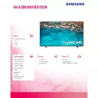 Samsung Telewizor hotelowy 43 cale 43HBU8000 Cloud 3Y On-site (HG43BU800EUXEN)