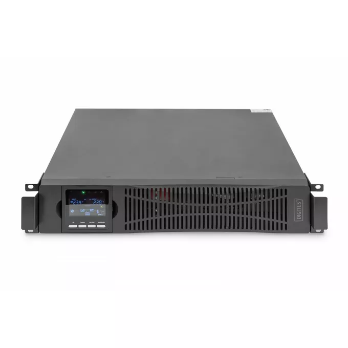 Digitus Zasilacz awaryjny UPS Online Rack 19&quot; LCD, 3000VA/3000W, 6x12V/9Ah, 8xC13, 1xC19, USB, RS232, RJ45