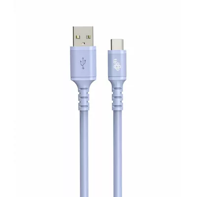 TB Kabel USB-USB C 1m. silikonowy fioletowy