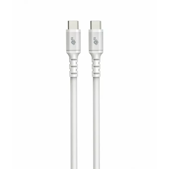 TB Kabel USB C - USB C 1 m. silikonowy biały