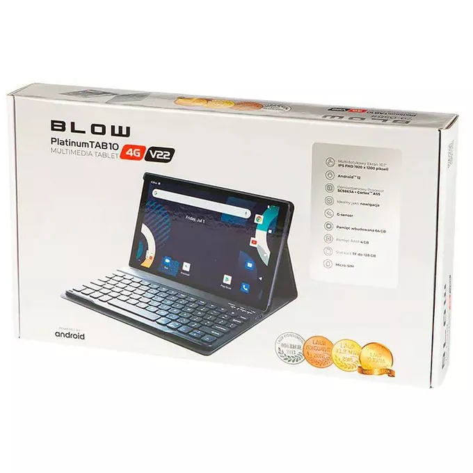 BLOW Tablet PlantinumTAB 10 4G V22 + Etui