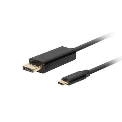Lanberg Kabel USB-C(M)-&gt;Displayport(M) 1M 4K 60HZ czarny