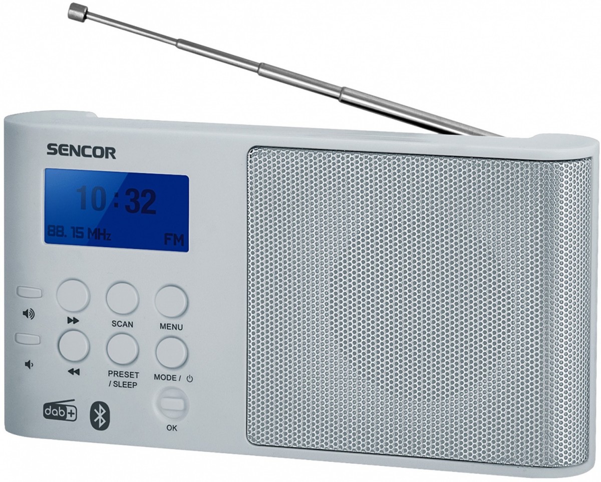 Sencor Radio przenośne cyfrowe DAB+ SRD 7100W, Bluetooth 5.0